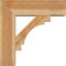 Ekena Millwork Merced Block Rough Sawn Bracket w/ Offset Brace, Western Red Cedar, 8"W x 26"D x 26"H BKT0806X26X26MRC05RWR - alternate 2